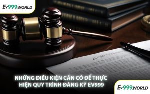 Những Điều Kiện Cần Có Để Thực Hiện Quy Trình Đăng Ký EV999